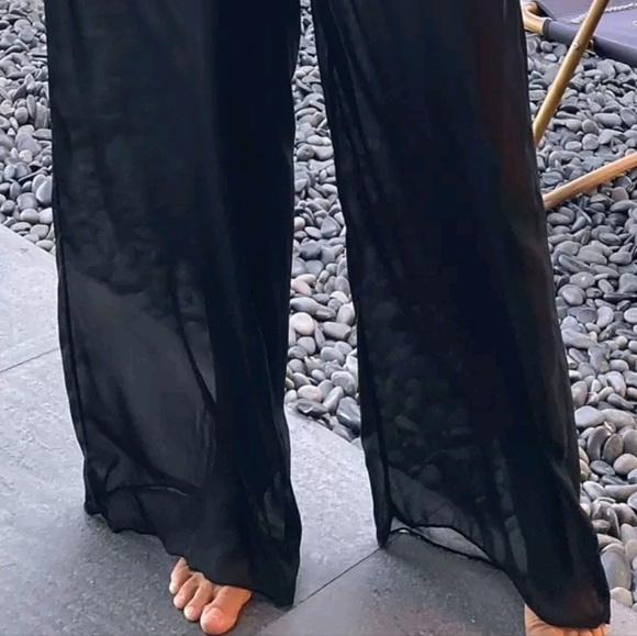 Sexy Black Sheer Jumpsuit - Picture 4 of 8